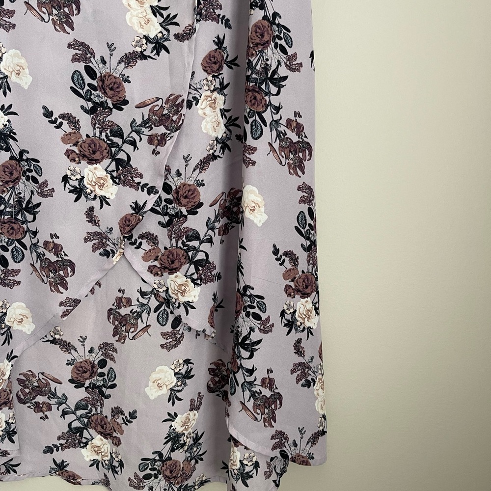 Charlotte Russe Medium Lavender Floral Skirt - Picture 4 of 5